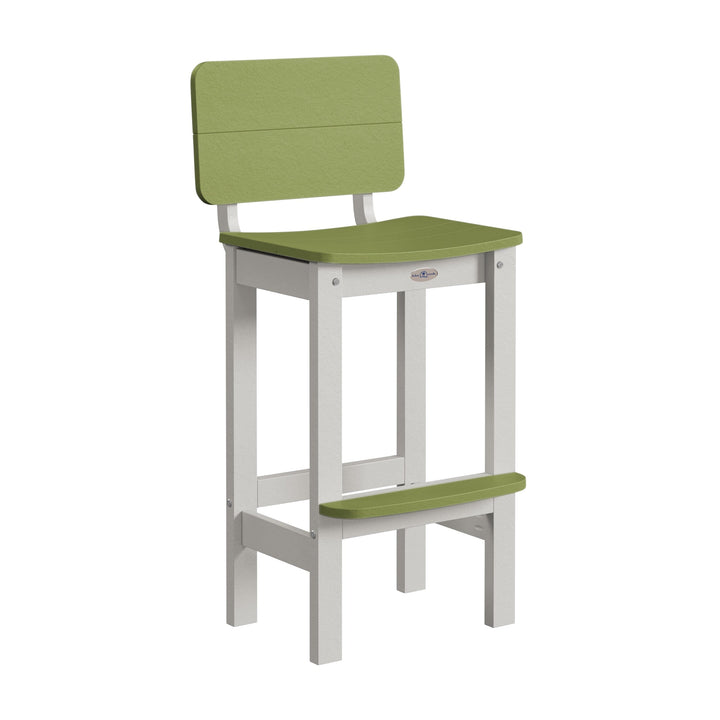 Shoreline Bar-Height Stool Dining Bahia Verde Outdoors Palm Green Cove Gray