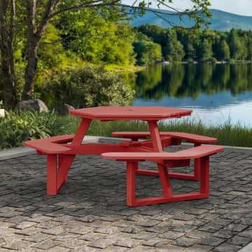 Shoreline Hexagon Picnic Table Table Bahia Verde Outdoors