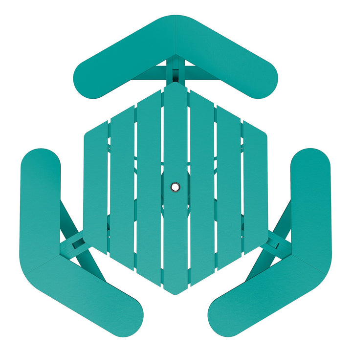 Shoreline Hexagon Picnic Table Table Bahia Verde Outdoors