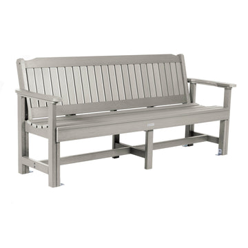 Lehigh Garden Bench - 6ft Bench Highwood USA Harbor Gray