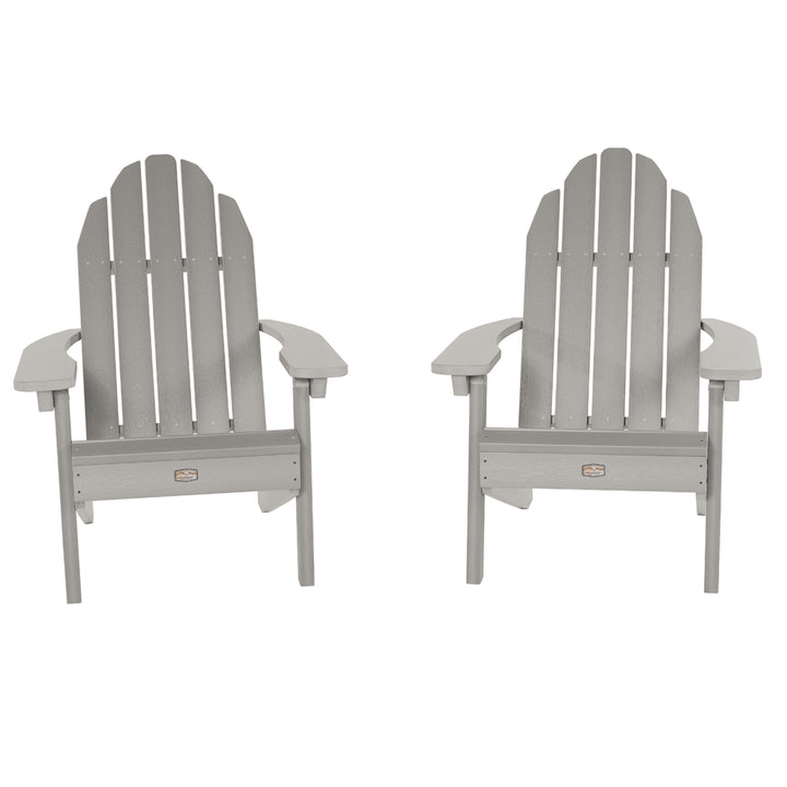 Set of 2 Essential Adirondack Chairs Kitted Sets ELK OUTDOORS® Harbor Gray