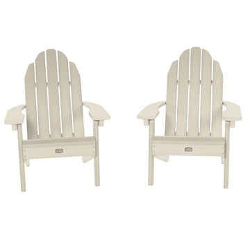 Set of 2 Essential Adirondack Chairs Kitted Sets ELK OUTDOORS® Whitewash