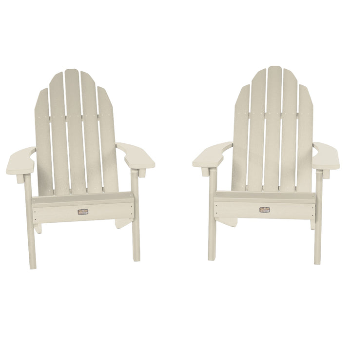 Set of 2 Essential Adirondack Chairs Kitted Sets ELK OUTDOORS® Whitewash