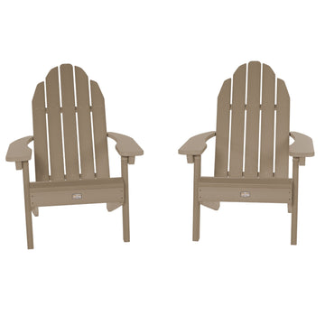 Set of 2 Essential Adirondack Chairs Kitted Sets ELK OUTDOORS® Woodland Brown