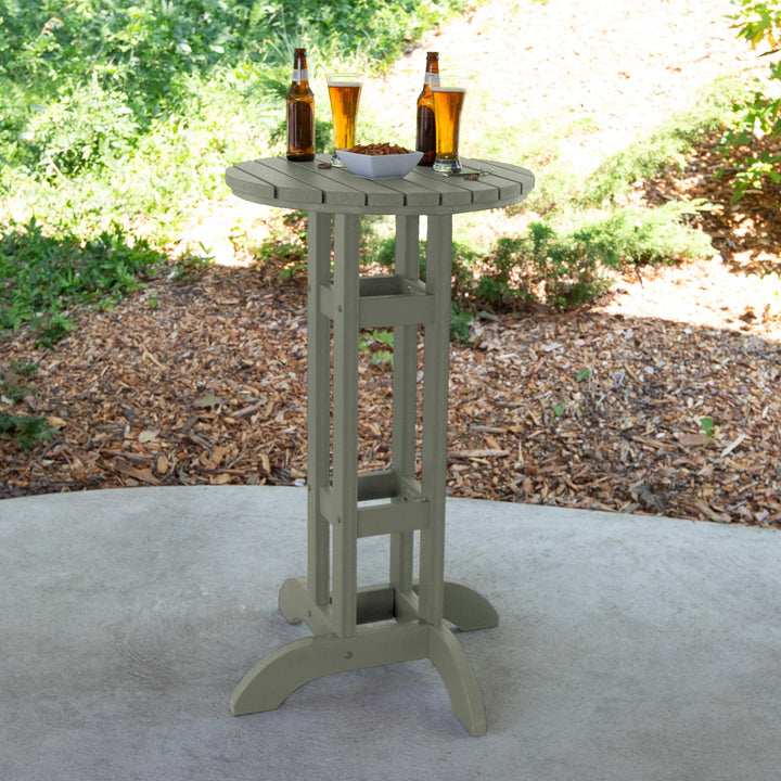 Round 24" Diameter Bistro Table - Bar Height Table Highwood USA