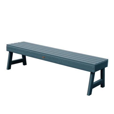 Weatherly Picnic Backless Bench - 5ft BenchSwing Highwood USA Nantucket Blue 