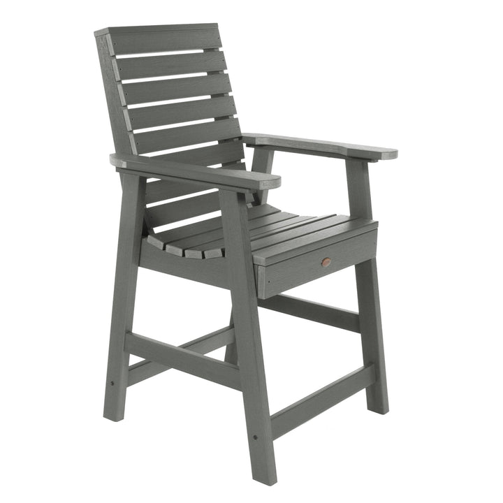 Refurbished Weatherly Armchair - Counter Dining Highwood USA Coastal Teak