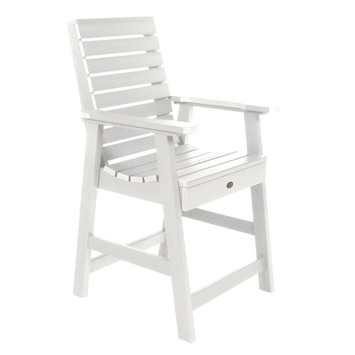 Refurbished Weatherly Armchair - Counter Dining Highwood USA White