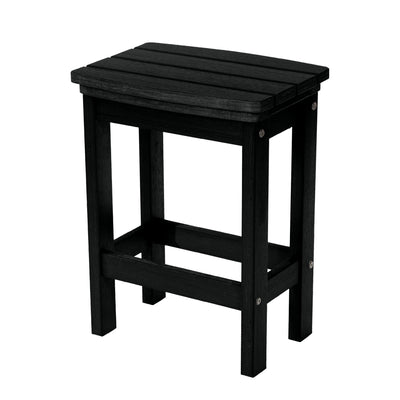 Back view of Lehigh counter height stool in Black