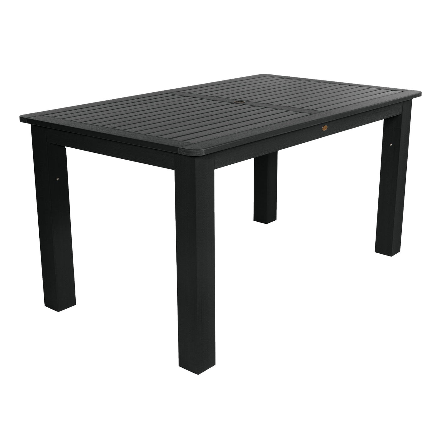 Rectangular 42in x 72in Outdoor Dining Table - Counter Height Dining Highwood USA Black 