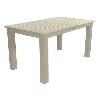 Rectangular 42in x 72in Outdoor Dining Table - Counter Height Dining Highwood USA Whitewash 