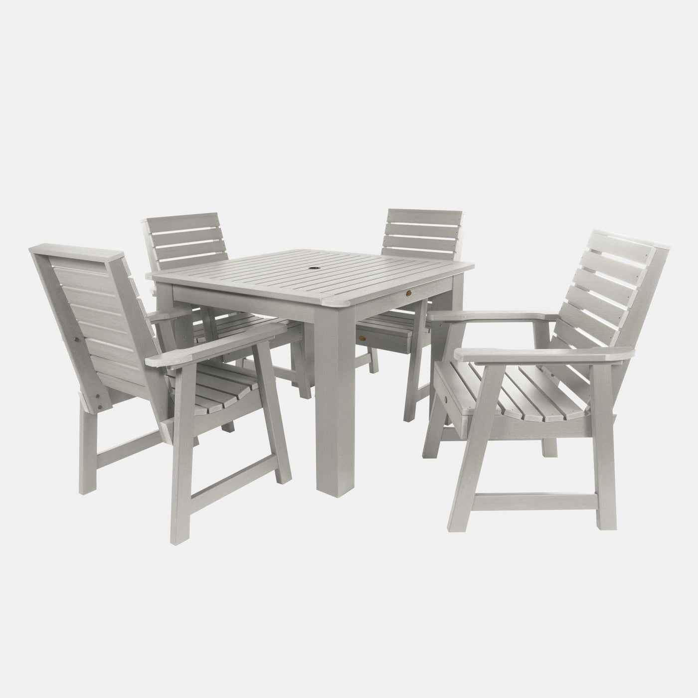 Weatherly 5pc Square Dining Set 42in x 42in - Dining Height Dining Highwood USA Harbor Gray 