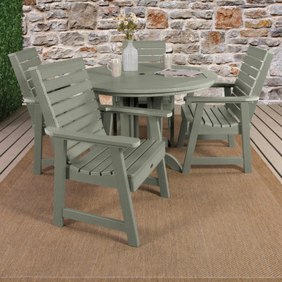 Weatherly 5pc 48in Round Dining Set - Dining Height Dining Highwood USA 