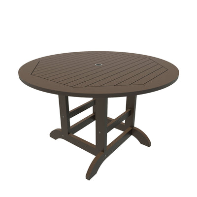 Round 48in Diameter Dining Table - Dining Height Dining Highwood USA Weathered Acorn 
