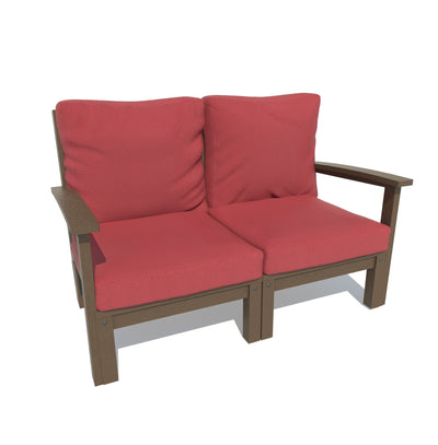 Bespoke Deep Seating: Loveseat Deep Seating Highwood USA Firecracker Red / Weathered Acorn 