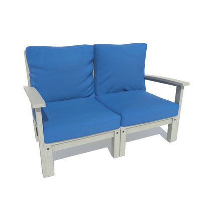 Bespoke Deep Seating: Loveseat Deep Seating Highwood USA Cobalt Blue / Coastal Teak 