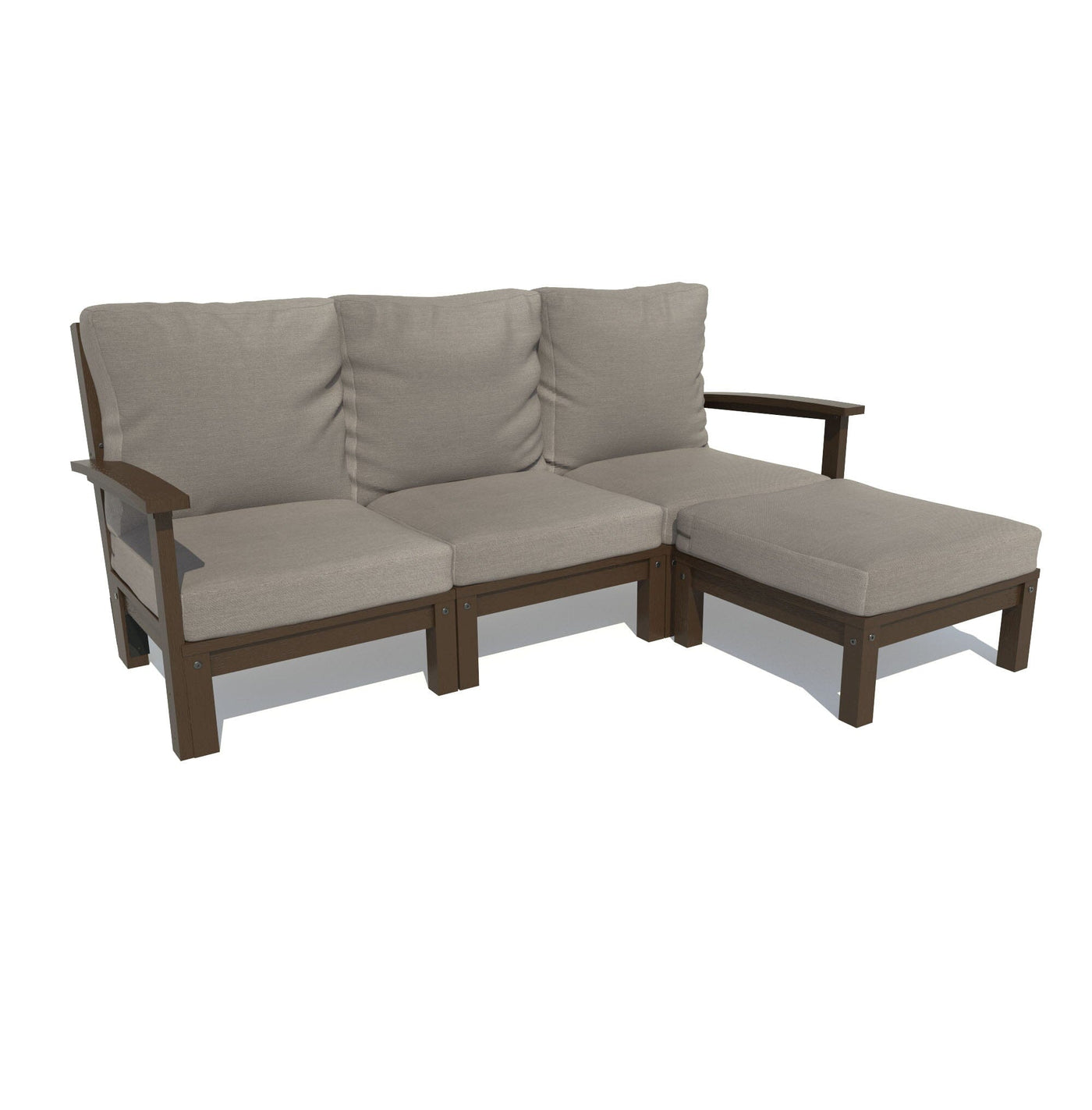 Bespoke Deep Seating: Sofa and Ottoman Deep Seating Highwood USA Stone Gray Weathered Acorn 