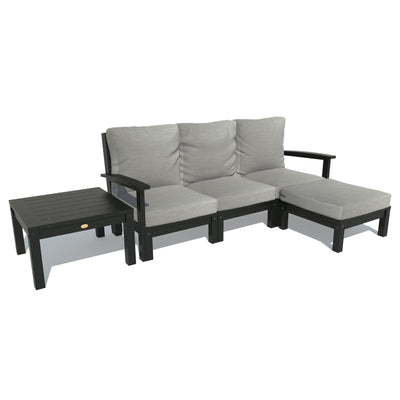 Bespoke Deep Seating: Sofa, Ottoman, and Side Table Deep Seating Highwood USA Stone Gray Black 
