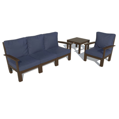 Bespoke Deep Seating: Sofa, Chair, and Side Table Deep Seating Highwood USA Navy Weathered Acorn 