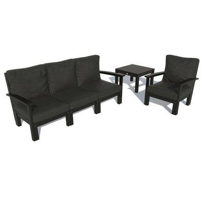 Bespoke Deep Seating: Sofa, Chair, and Side Table Deep Seating Highwood USA Jet Black Black 