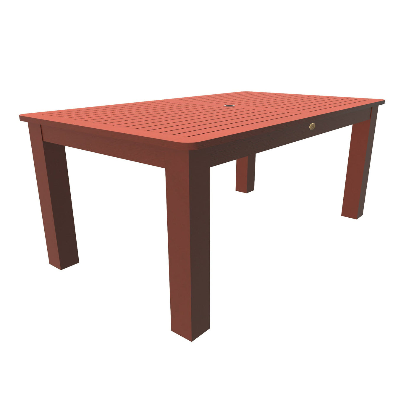 Rectangular 42in x 72in Outdoor Dining Table - Dining Height Dining Highwood USA Rustic Red 