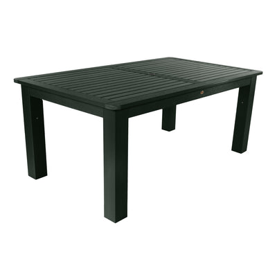 Rectangular 42in x 72in Outdoor Dining Table - Dining Height Dining Highwood USA Charleston Green 