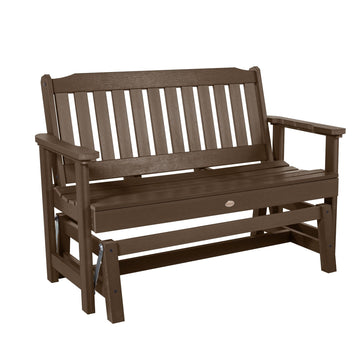 Lehigh Garden Gliding Bench 4ft Bench Highwood USA Weathered Acorn