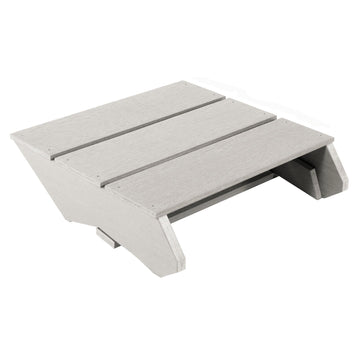 Light gray folded Italica Modern Ottoman