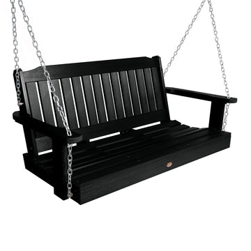 Refurbished Lehigh Porch Swing 4ft Highwood USA Black
