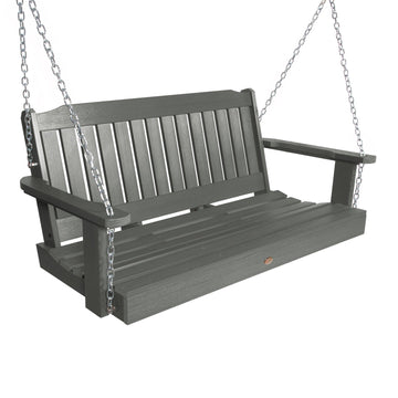 Refurbished Lehigh Porch Swing 4ft Highwood USA Coastal Teak