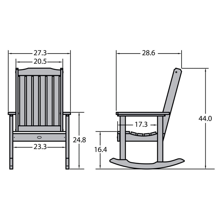Refurbished Lehigh Rocking Chair Highwood USA