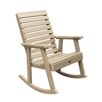 Refurbished Weatherly Rocking Chair Highwood USA Tuscan Taupe