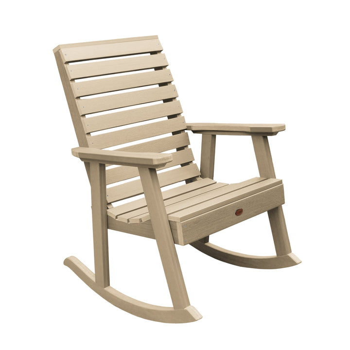 Refurbished Weatherly Rocking Chair Highwood USA Tuscan Taupe