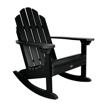 Refurbished Classic Westport Adirondack Rocking Chair Highwood USA Black