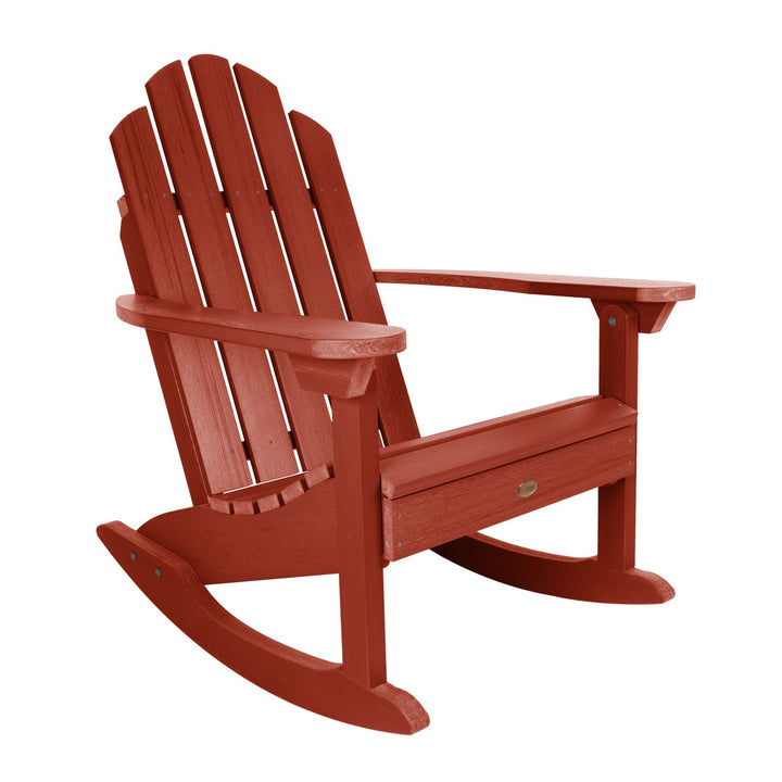 Refurbished Classic Westport Adirondack Rocking Chair Highwood USA Rustic Red