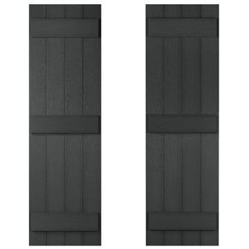 Stonecroft 63" Shutter Set of 2 Highwood USA Black