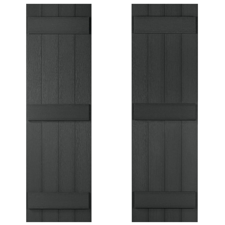 Stonecroft 63" Shutter Set of 2 Highwood USA Black