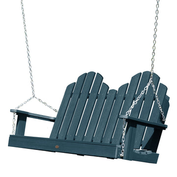 Classic Westport Porch Swing BenchSwing4ft Highwood USA Nantucket Blue