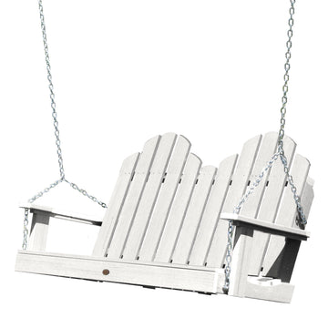 Classic Westport Porch Swing BenchSwing4ft Highwood USA White