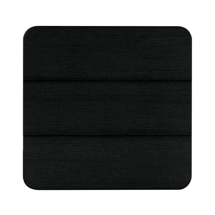 Top view of Italica Modern side table in Black