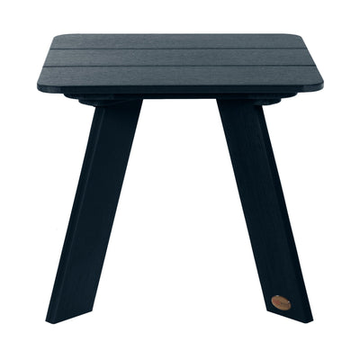 Front view of Italica Modern side table in Federal Blue