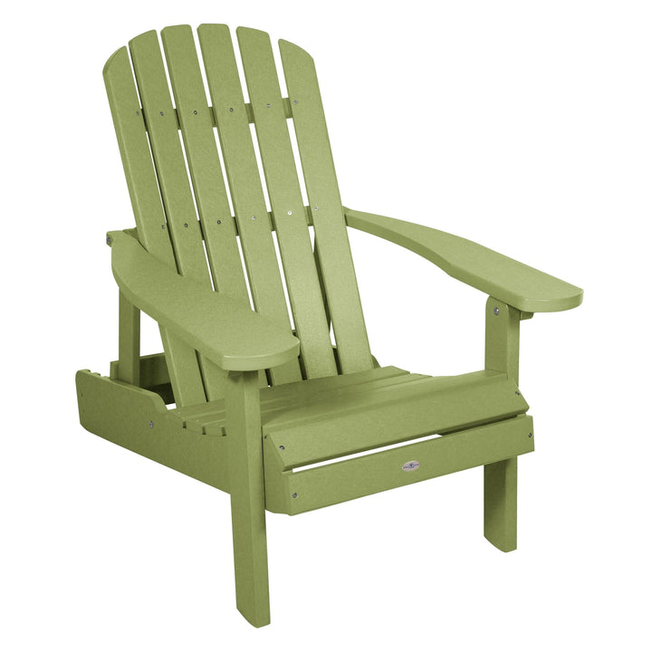 Cape Folding and Reclining Adirondack Chair Chair Bahia Verde Outdoors Palm Green
