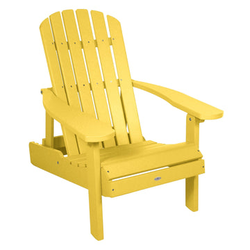 Cape Folding and Reclining Adirondack Chair Chair Bahia Verde Outdoors Sunbeam Yellow