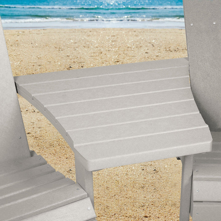 Comfort Height Adirondack Tete-a-Tete Connecting Table Accessory Bahia Verde Outdoors
