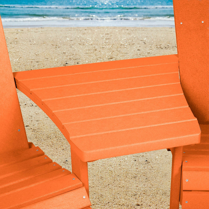 Comfort Height Adirondack Tete-a-Tete Connecting Table Accessory Bahia Verde Outdoors