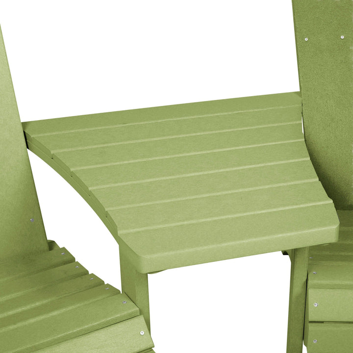 Comfort Height Adirondack Tete-a-Tete Connecting Table Accessory Bahia Verde Outdoors
