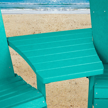 Comfort Height Adirondack Tete-a-Tete Connecting Table Accessory Bahia Verde Outdoors