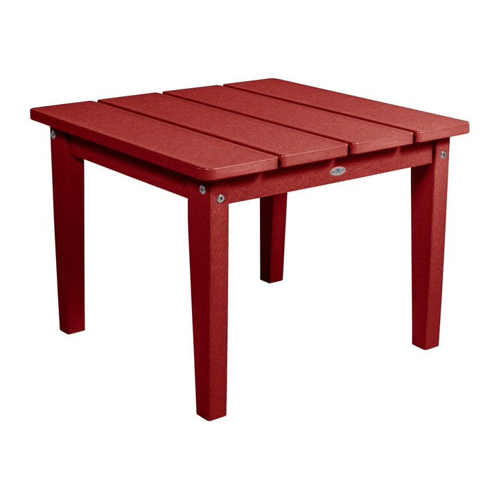 Cape Adirondack Large Side Table Table Bahia Verde Outdoors Boathouse Red