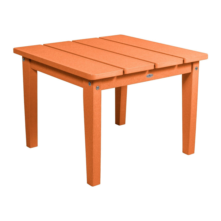 Cape Adirondack Large Side Table Table Bahia Verde Outdoors Citrus Orange