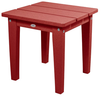 Cape Adirondack Small Side Table Table Bahia Verde Outdoors Boathouse Red